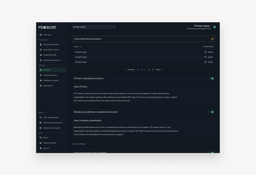F5 Scan : Smart Document Tracking